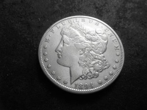 lot 12 image: 1894 Morgan Silver Dollar