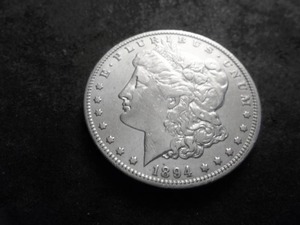 1894 O Morgan Silver Dollar