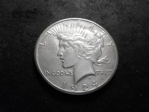 lot 48 image: 1924 S Peace Silver Dollar