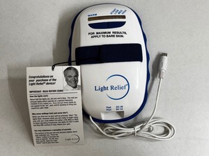 lot 43 image: Light Relief Infrared Pain Therapy Device with Manual - Designed for Pain Relief Targeting Sore Muscles and Joints, Deep Penetrating Therapeutic Light to Promote Healing - Untested Condition
