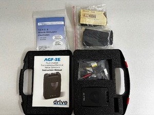 lot 53 image: Drive AGF-3E Dual Channel Transcutaneous Electrical Nerve Stimulator with Manual and Case - Adjustable Intensity, Portable Design with Belt Clip & More - Excellent Condition