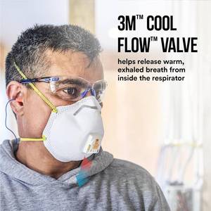 lot 2 image: Lot of 4 Boxes (10 masks per box) NEW 3M&nbspCool Flow Valve Particulate Respirator 8511 NIOSH-APPROVED N95 for at least 95 percent filtration encountered during sanding projects grinding, sawing, fiberglass insulation