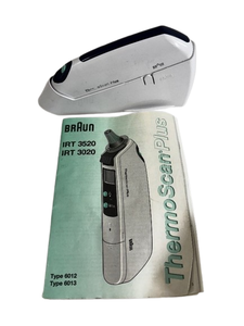 lot 32 image: Braun 6013 ThermoScan Plus Digital Ear Thermometer with Manual  ExacTemp Stability Indicator For Professional Accuracy, Baby and Infant Friendly  Great Condition