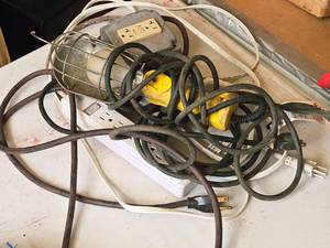 lot 815 image: Worklight with Assorted Power Cords