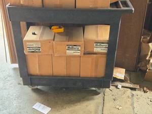 lot 855 image: Plastic Utility Cart 34 x 17 12 x 32 2-tier