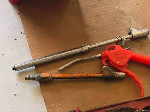 lot 869 image: Lot of (3) Assorted Tire Gauges and Air Hose Attachments