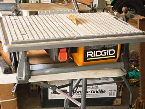 lot 872 image: Ridgid 7 Table Saw R40211