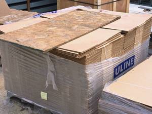 lot 658 image: Lot of (1 Pallet  160) Cardboard Box Flats 18 x 24 x 6