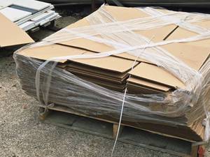 lot 663 image: Lot of (1 Pallet  130) Cardboard Sheets 14 x 44