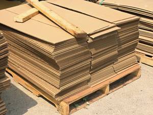 lot 667 image: Lot of (1 Pallet) Cardboard Sheets 13-34 x 43-14