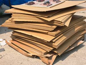 lot 670 image: Lot of (1 Pallet  80) Cardboard Sheets 39-12 x 48