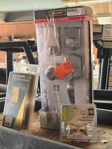 lot 916 image: Electronic Handle Set, Glass Door Knob Set, Door Protector