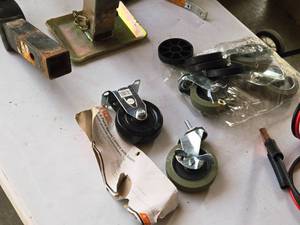 lot 965 image: 4ct. Bag of Caster Wheels with Spacers  (1) 4 Rigid Caster