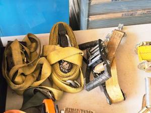 lot 971 image: Ratchet Straps - 1-12 Wide and 2 Wide  (2) Extra 2 Ratchets