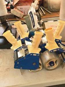 lot 976 image: Lot of (7) (6) 3, (1) 2 Assorted Tape Dispensers (6) 3, (1) 2
