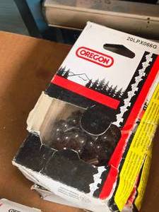 lot 985 image: Lot of (2) Oregon Gasoline Replacement Chain Saw Chains 20LPX066G (in original packaging)