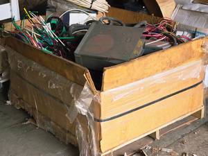 lot 725 image: Lot of (1 Pallet  Gaylord) Assorted Electrical Wire and Boxes