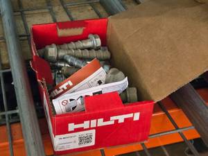 lot 993 image: Lot of (1 Box) Anchor Bolts 58x4 17-count ( 17 total items )