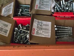 lot 998 image: Lot of (4 Boxes) Assorted Anchors  Fasteners