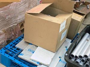 lot 738 image: Lot of (12 Pallet  2 Boxes  5 Flats) Aluminum Parts