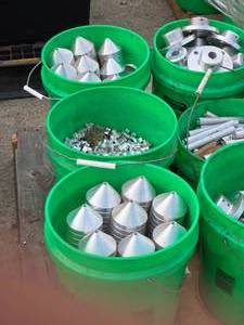 lot 740 image: Lot of (3 Pails) Aluminum Parts