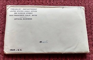 lot 47 image: 1969 U.S. Mint Uncirculated Set - Sealed
