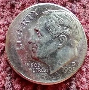 lot 52 image: 1998 Off Struck Dime