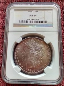 lot 53 image: 1890 Morgan Dollar - NGC MS64