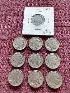 lot 93 image: (10) Buffalo Nickels