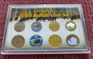 lot 97 image: 2005 Buffalo Quarter & Nickel Coin Set