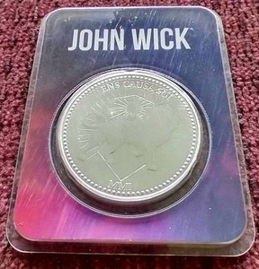 lot 101 image: John Wick 1 Oz. Silver Round