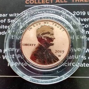 lot 119 image: 2019-W Reverse Proof Penny