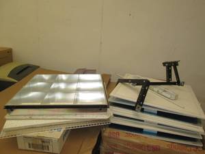 lot 160 image: Misc square ceiling tiles with a fu...