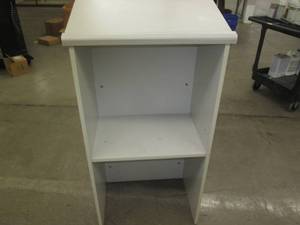 lot 166 image: White laminate presentation podium...