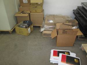lot 184 image: 2-pallet lot of Mouse pads, folders...