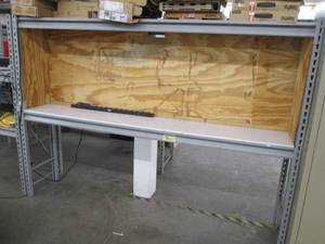 lot 108 image: Buttonhole adjustable industrial shelf