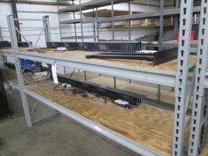lot 110 image: Metal Framed Shelf, ready to store your stuff