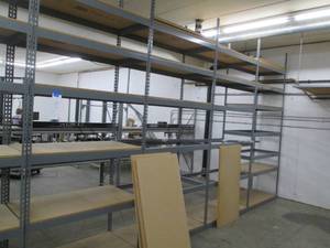 lot 117 image: 4 Sections of buttonhole shelving