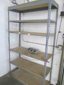 lot 134 image: one section of buttonhole shelving