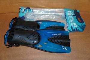 lot 125 image: Cressi Blue Tonga Adult Fins - LXL