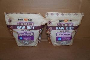 lot 148 image: 2 Boss Cat Freeze Dried Treats for Cats - 9oz