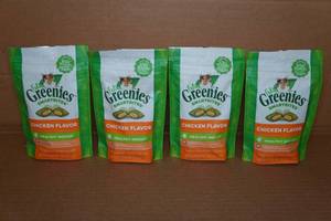 lot 149 image: 4 Feline Greenies Smartbites Treats for Cats - 2.1oz