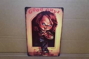 lot 170 image: Novelty Metal Sign - Chucky