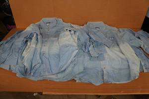lot 186 image: Habitat for Humanity Denim Button-Up Shirts