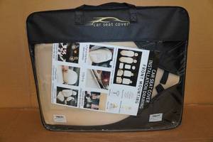 lot 96 image: Universal Black Leather Car Seat Covers