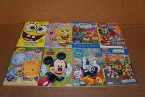 lot 230 image: 8 Coloring Books