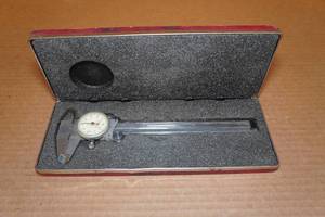 lot 244 image: Starrett 0-6 Dial Caliper with Case - .001