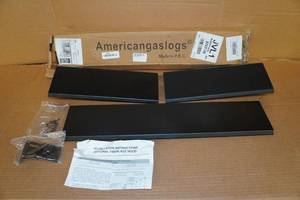 lot 113 image: Black Adjustable Fireplace Hood for 28-48
