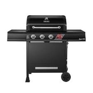 Dyna-Glo 4-Burner Natural Gas Grill in Matte Black with TriVantage Multi-Functional Cooking System      Customer Returns See Pictures