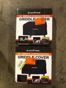 lot 30 image: Lot of Blackstone 28 in. Black Griddle Station Cover Customer Returns See Pictures